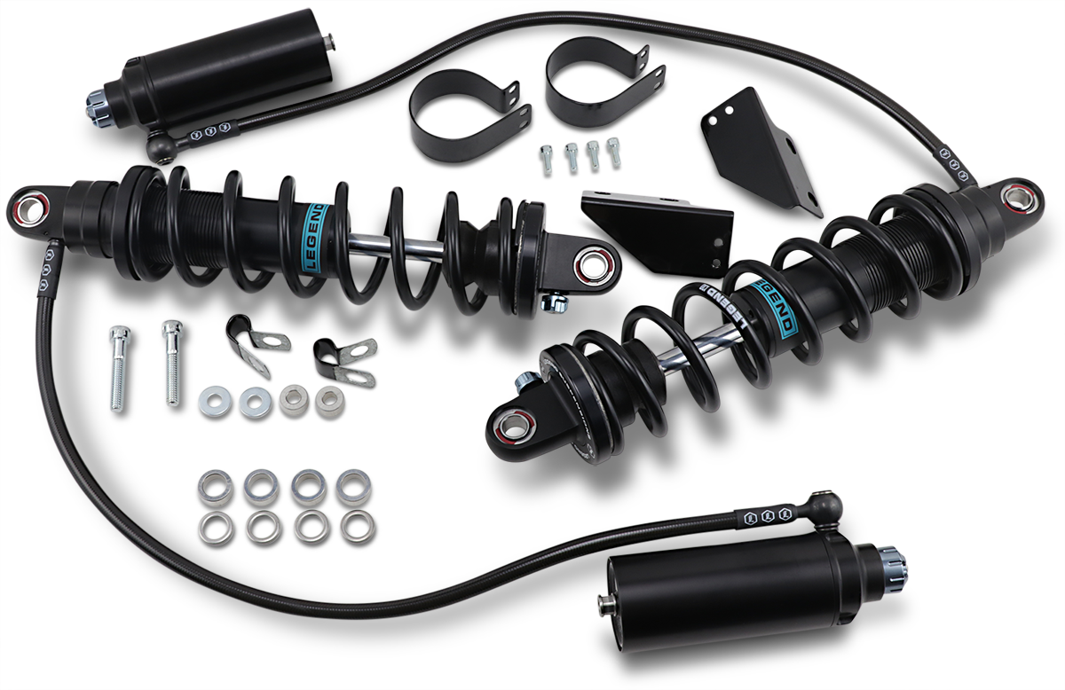 Legend Suspension Revo ARC Remote Reservoir Shocks - 13 Inch Heavy Duty Black 1310-1887