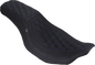 MUSTANG Low Squareback Seat - Double Diamond - Sky Blue Stitch - FLH/FLT '23-'26 88514 SB