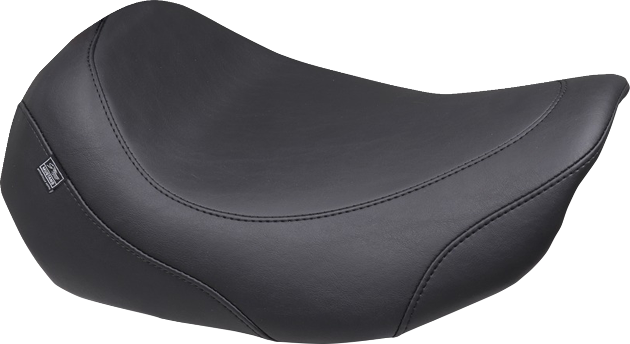 MUSTANG Wide Tripper™ Solo Seat - No Backrest Receiver - Black Stitch - FLT/FLH '23-'26 88603