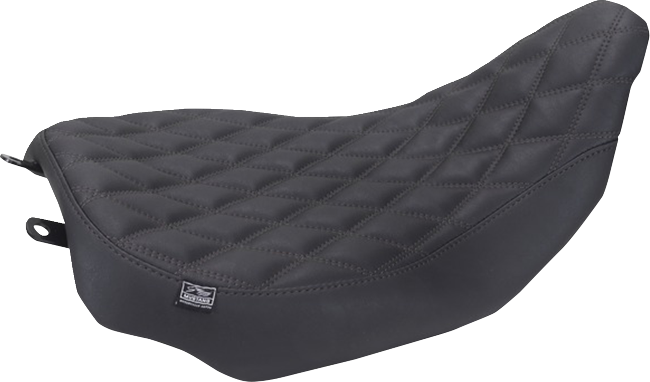 MUSTANG Runaround™ Solo Seat - Double Diamond - Black Stitch - FLT/FLH '23-'26 88020