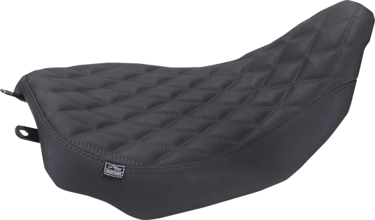 MUSTANG Runaround™ Solo Seat - Double Diamond - Black Stitch - FLT/FLH '23-'26 88020