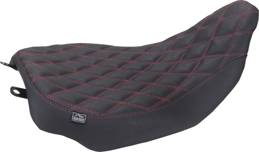 MUSTANG Runaround™ Solo Seat - Double Diamond - Dark Cherry Stitch - FLT/FLH '23-'26 88020DC