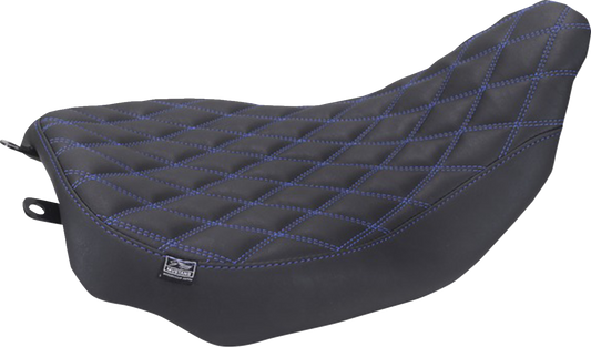 MUSTANG Runaround™ Solo Seat - Double Diamond - Sky Blue Stitch - FLT/FLH '23-'26 88020SB