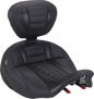 MUSTANG Deluxe Touring Solo Seat - with Driver's Backrest - Sky Blue Stitch - FLH/FLT '23-'26 89406SB
