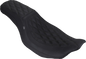 MUSTANG Low Squareback Seat - Double Diamond - Black Stitch - FLH/FLT '23-'26 88514