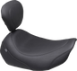 MUSTANG Wide Tripper™ Solo Seat - Backrest Receiver - Black Stitch - FLT/FLH '23-'26 89402