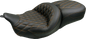 MUSTANG Super Touring Seat - Double Diamond - Toast Stitch FLH/FLT '08-'25 89538T