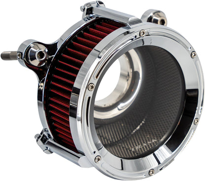 TRASK 68 mm Assault Charge Air Cleaner - Chrome - Gen 2 M8 TM-1025CH