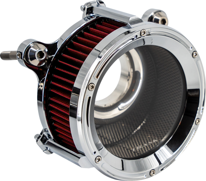 TRASK 68 mm Assault Charge Air Cleaner - Chrome - Gen 2 M8 TM-1025CH
