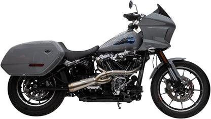 TRASK 2-into-1 Big Sexy Exhaust System - Brushed Stainless Steel - M8 Softail TM-5132