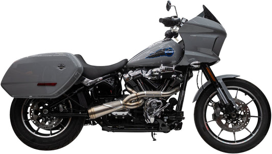 TRASK 2-into-1 Big Sexy Exhaust System - Brushed Stainless Steel - M8 Softail TM-5132