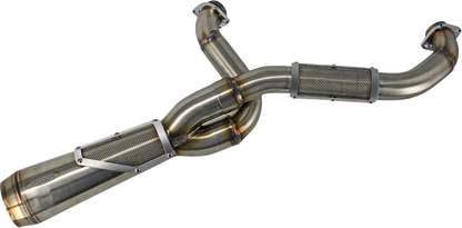 TRASK 2-into-1 Big Sexy Exhaust System - Brushed Stainless Steel - M8 Softail TM-5132