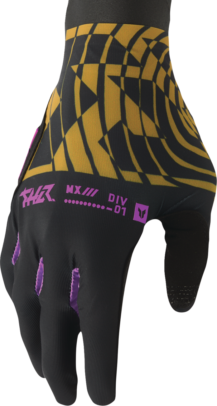 THOR Sportmode Mind Control Gloves - Black/Caramel - Small 3330-8568