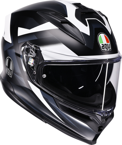 AGV K7 Helmet - Glimpse - Matte Black/White - Large 2118399004-016-L