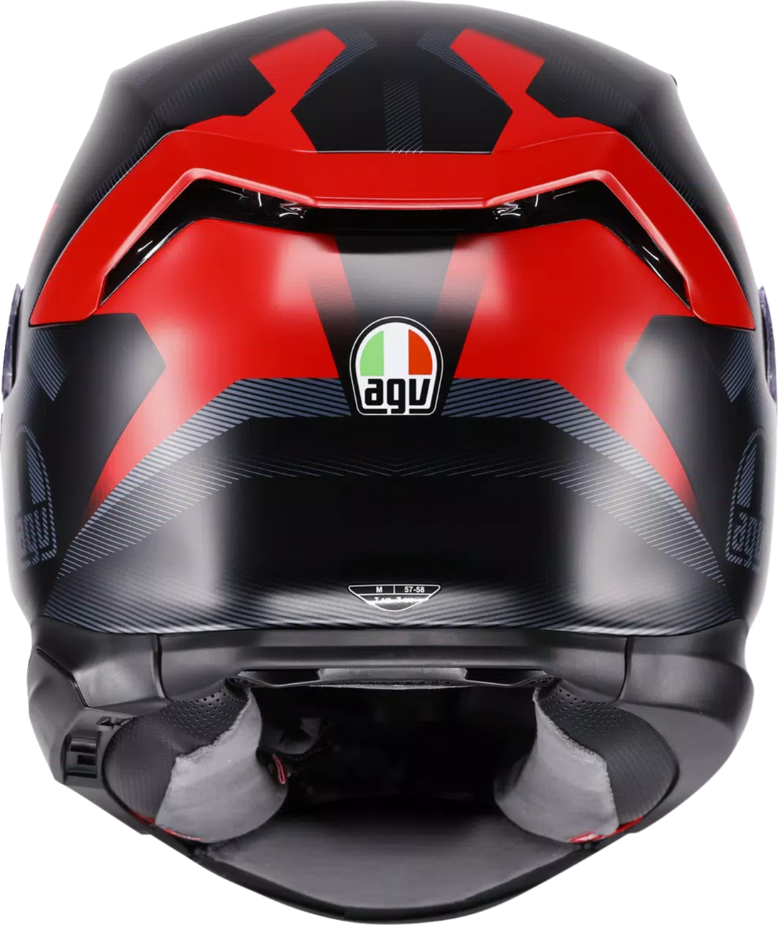 AGV K7 Helmet - Glimpse - Matte Black/Red - Large 2118399004-015-L