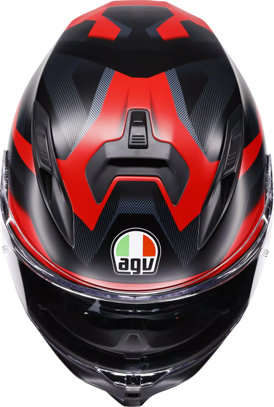 AGV K7 Helmet - Glimpse - Matte Black/Red - Large 2118399004-015-L
