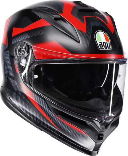 AGV K7 Helmet - Glimpse - Matte Black/Red - Medium 2118399004-015-M