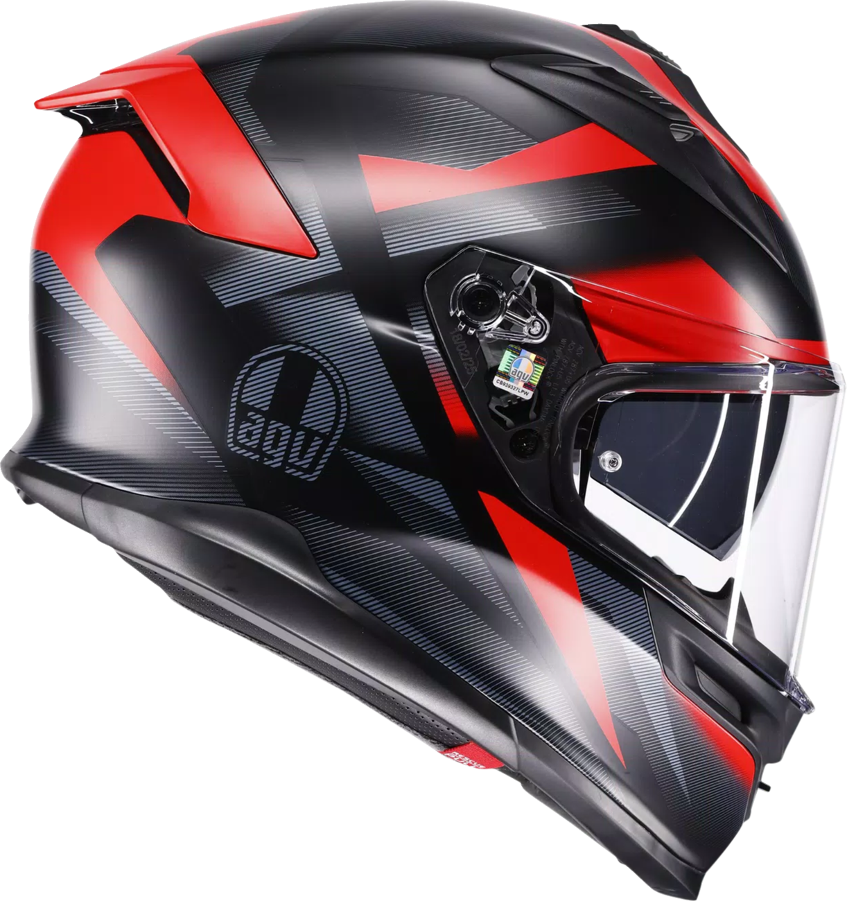 AGV K7 Helmet - Glimpse - Matte Black/Red - Medium 2118399004-015-M