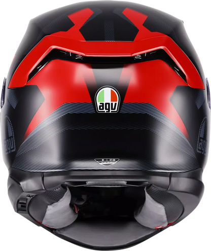 AGV K7 Helmet - Glimpse - Matte Black/Red - XL 2118399004-015-XL