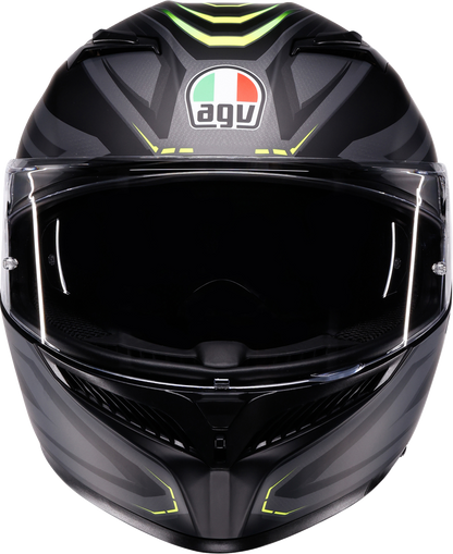 AGV K3 Helmet - Syth - Matte Black/Yellow Fluo - Medium 2118381004-026-M