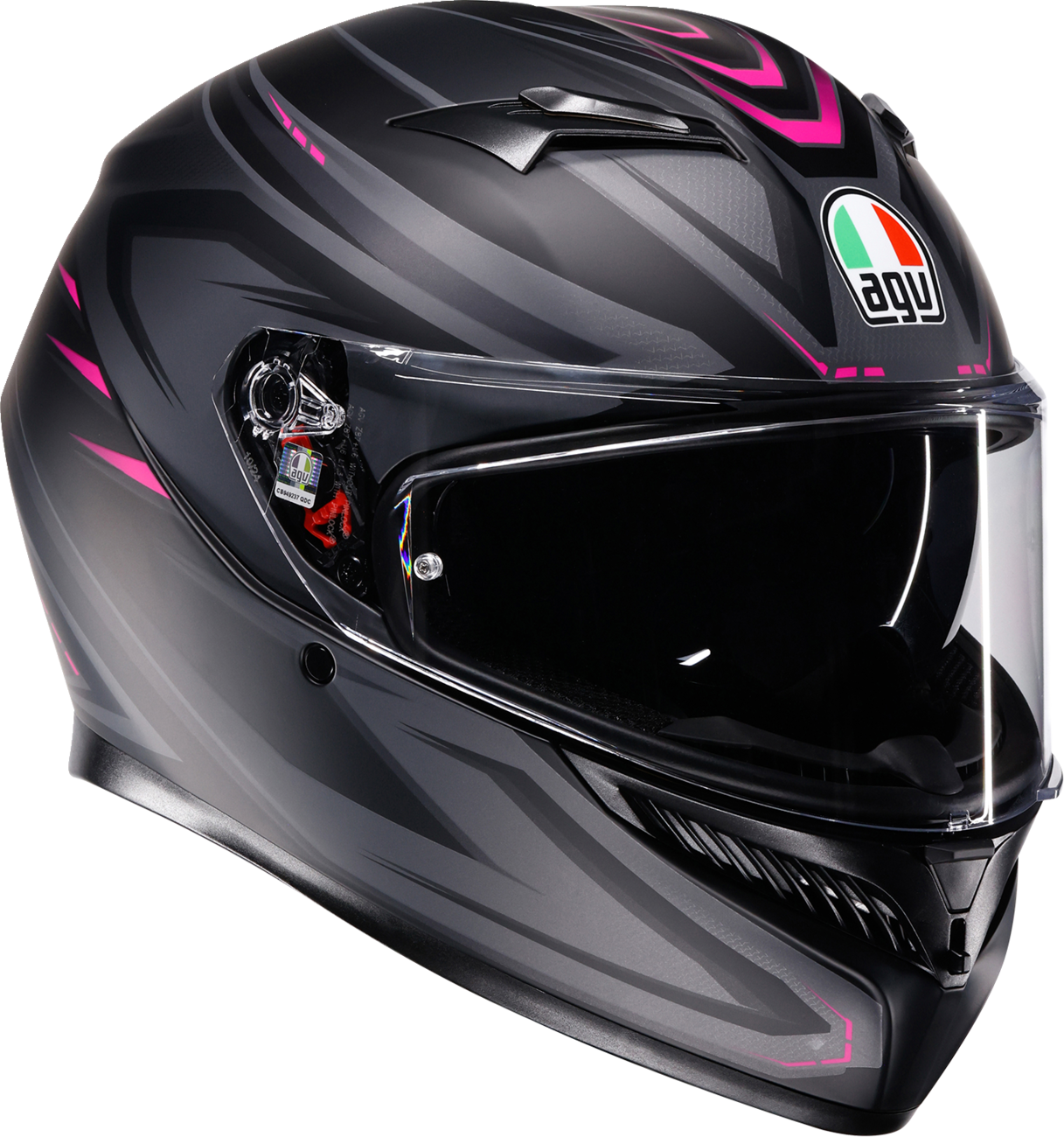 AGV K3 Helmet - Syth - Matte Black/Pink - Large 2118381004-025-L