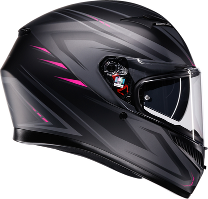 AGV K3 Helmet - Syth - Matte Black/Pink - Large 2118381004-025-L