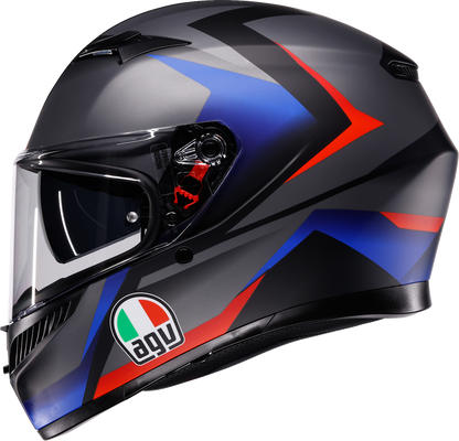 AGV K3 Helmet - Striga - Matte Black/Blue/Red - XL 2118381004-024-XL
