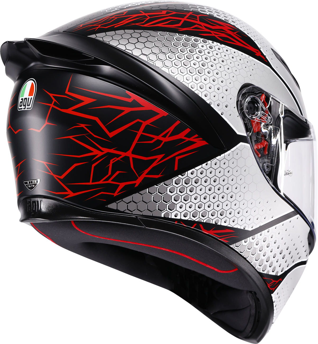 AGV K1 S Helmet - Speedarmor - Matte Black/Gray/Red - Small 2118394018-073-S