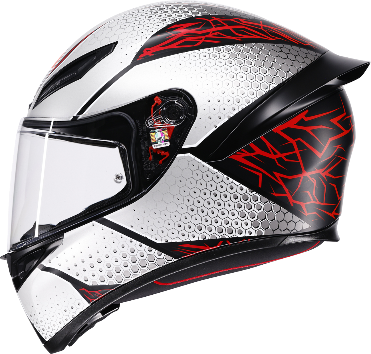 AGV K1 S Helmet - Speedarmor - Matte Black/Gray/Red - 2XL 2118394018-073-XXL