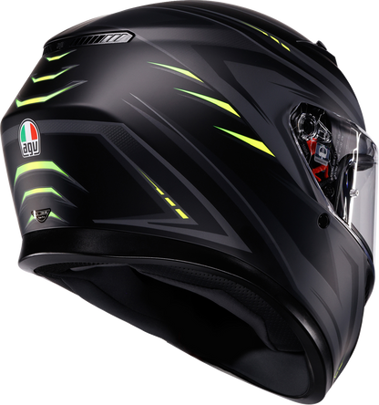 AGV K3 Helmet - Syth - Matte Black/Yellow Fluo - XL 2118381004-026-XL