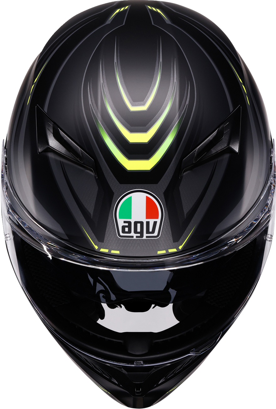 AGV K3 Helmet - Syth - Matte Black/Yellow Fluo - XL 2118381004-026-XL