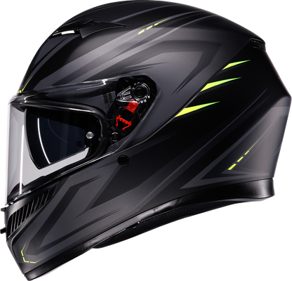 AGV K3 Helmet - Syth - Matte Black/Yellow Fluo - 2XL 2118381004-026-XXL