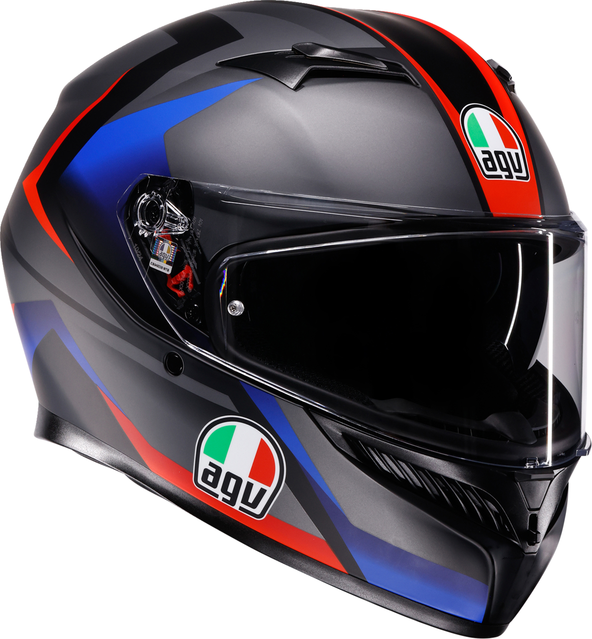 AGV K3 Helmet - Striga - Matte Black/Blue/Red - 2XL 2118381004-024-XXL