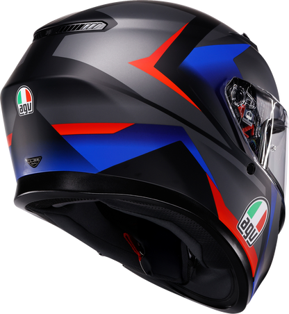AGV K3 Helmet - Striga - Matte Black/Blue/Red - 2XL 2118381004-024-XXL