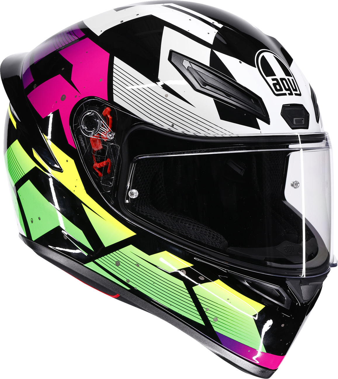 AGV K1 S Helmet - Punkpulse - Black/Purple/Lime - Small 2118394018-071-S