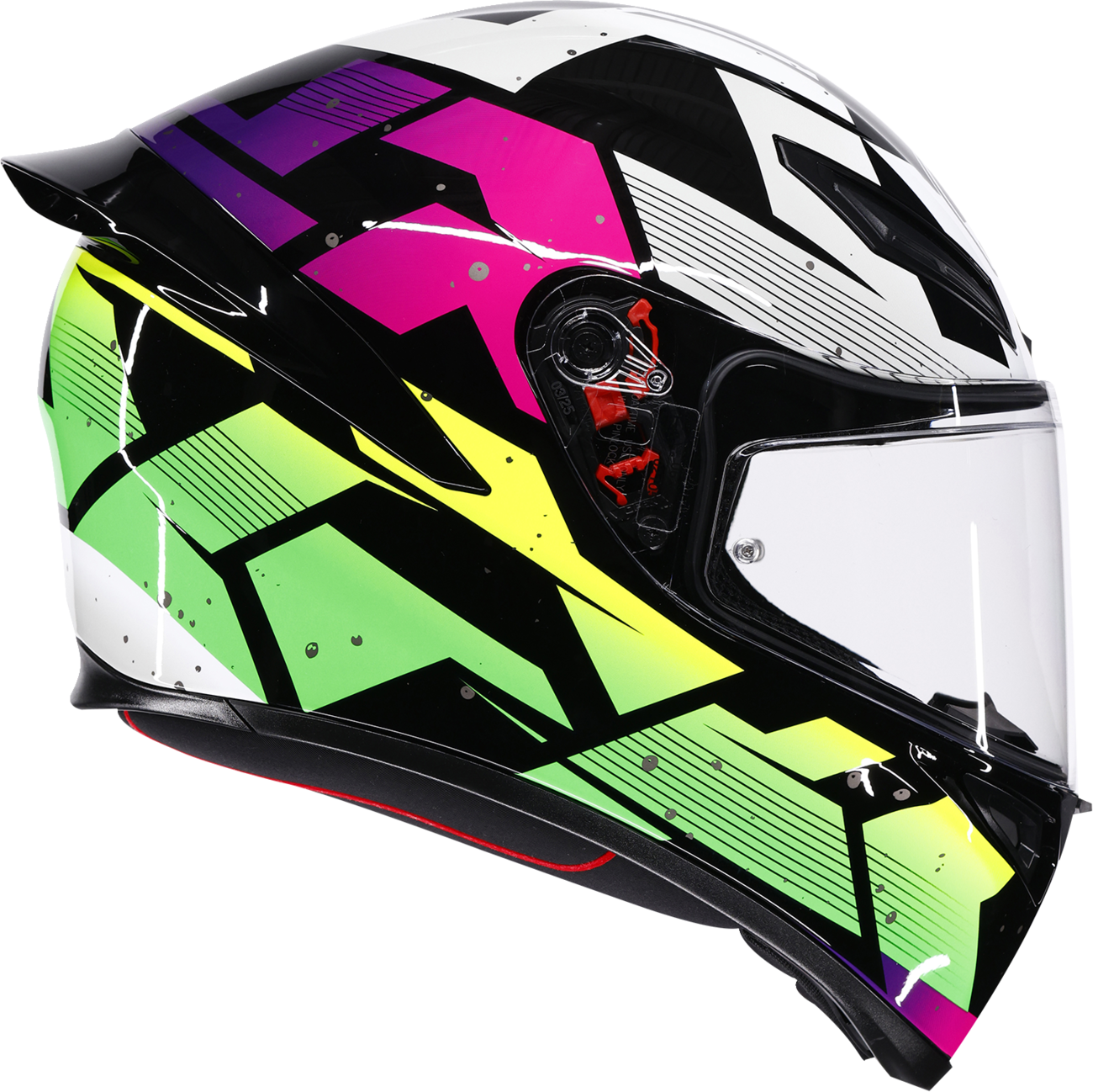 AGV K1 S Helmet - Punkpulse - Black/Purple/Lime - Small 2118394018-071-S