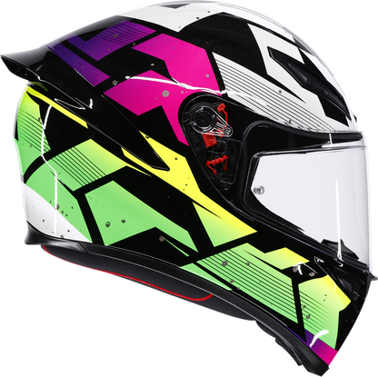 AGV K1 S Helmet - Punkpulse - Black/Purple/Lime - Small 2118394018-071-S
