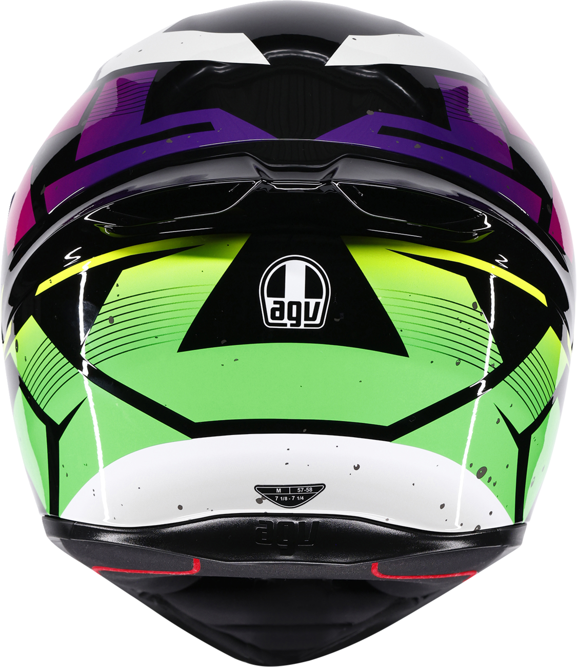AGV K1 S Helmet - Punkpulse - Black/Purple/Lime - Small 2118394018-071-S