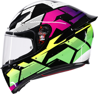AGV K1 S Helmet - Punkpulse - Black/Purple/Lime - Small 2118394018-071-S