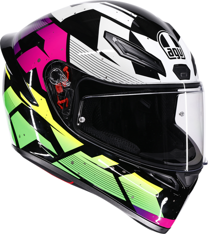 AGV K1 S Helmet - Punkpulse - Black/Purple/Lime - 2XL 2118394018-071-XXL