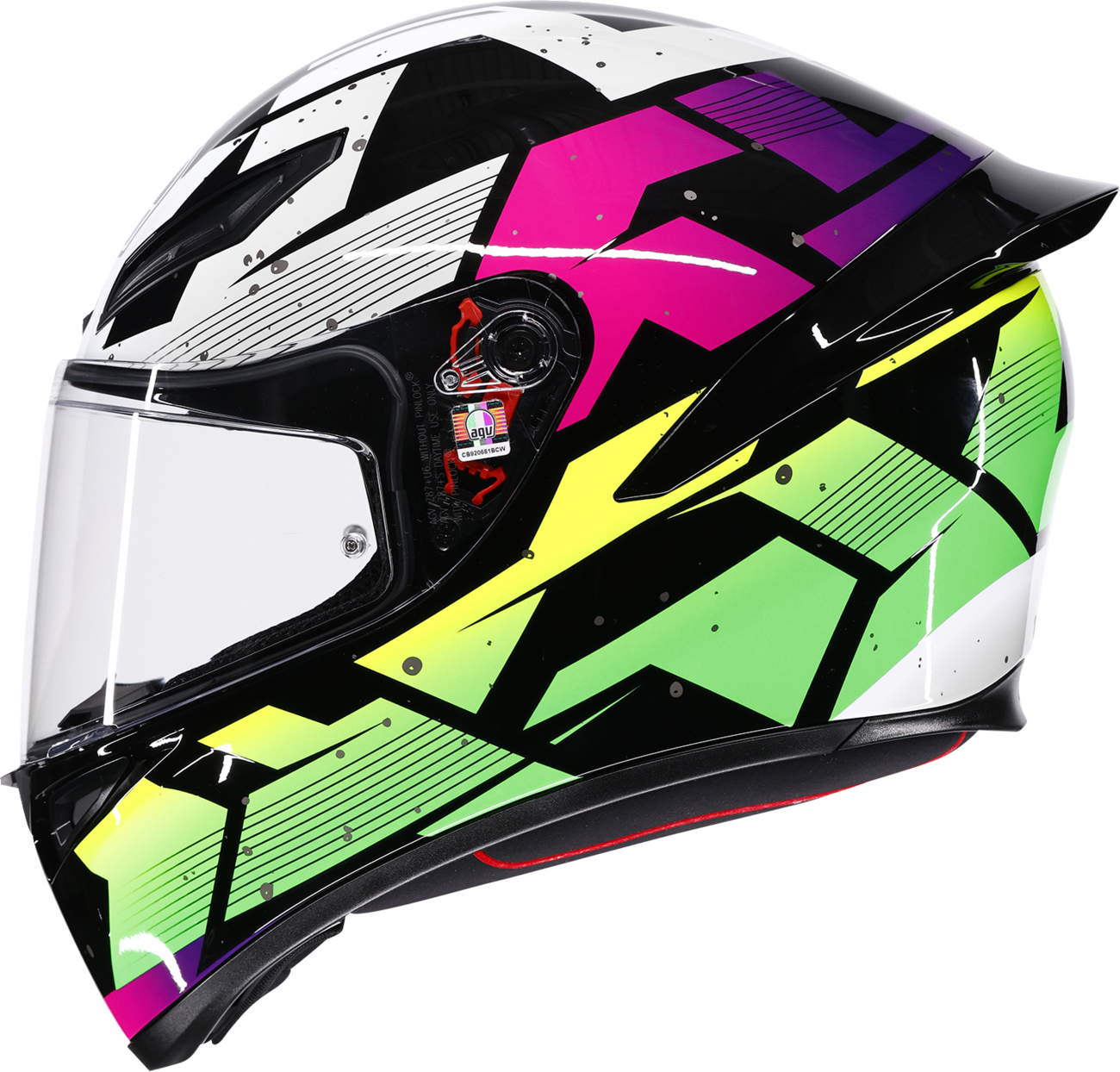 AGV K1 S Helmet - Punkpulse - Black/Purple/Lime - Large 2118394018-071-L