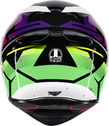 AGV K1 S Helmet - Punkpulse - Black/Purple/Lime - 2XL 2118394018-071-XXL