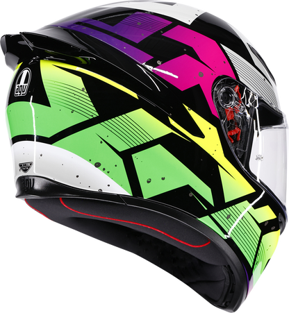 AGV K1 S Helmet - Punkpulse - Black/Purple/Lime - 2XL 2118394018-071-XXL