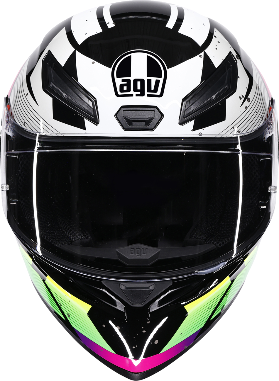 AGV K1 S Helmet - Punkpulse - Black/Purple/Lime - 2XL 2118394018-071-XXL