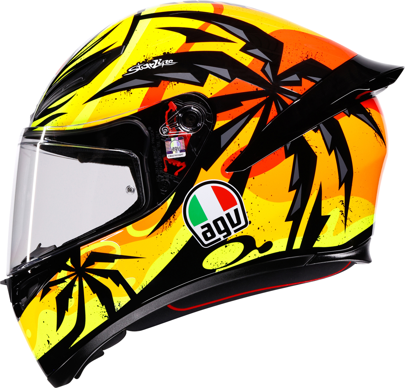AGV K1 S Helmet - Tropicrush - Black/Orange - Medium 2118394018-070-M