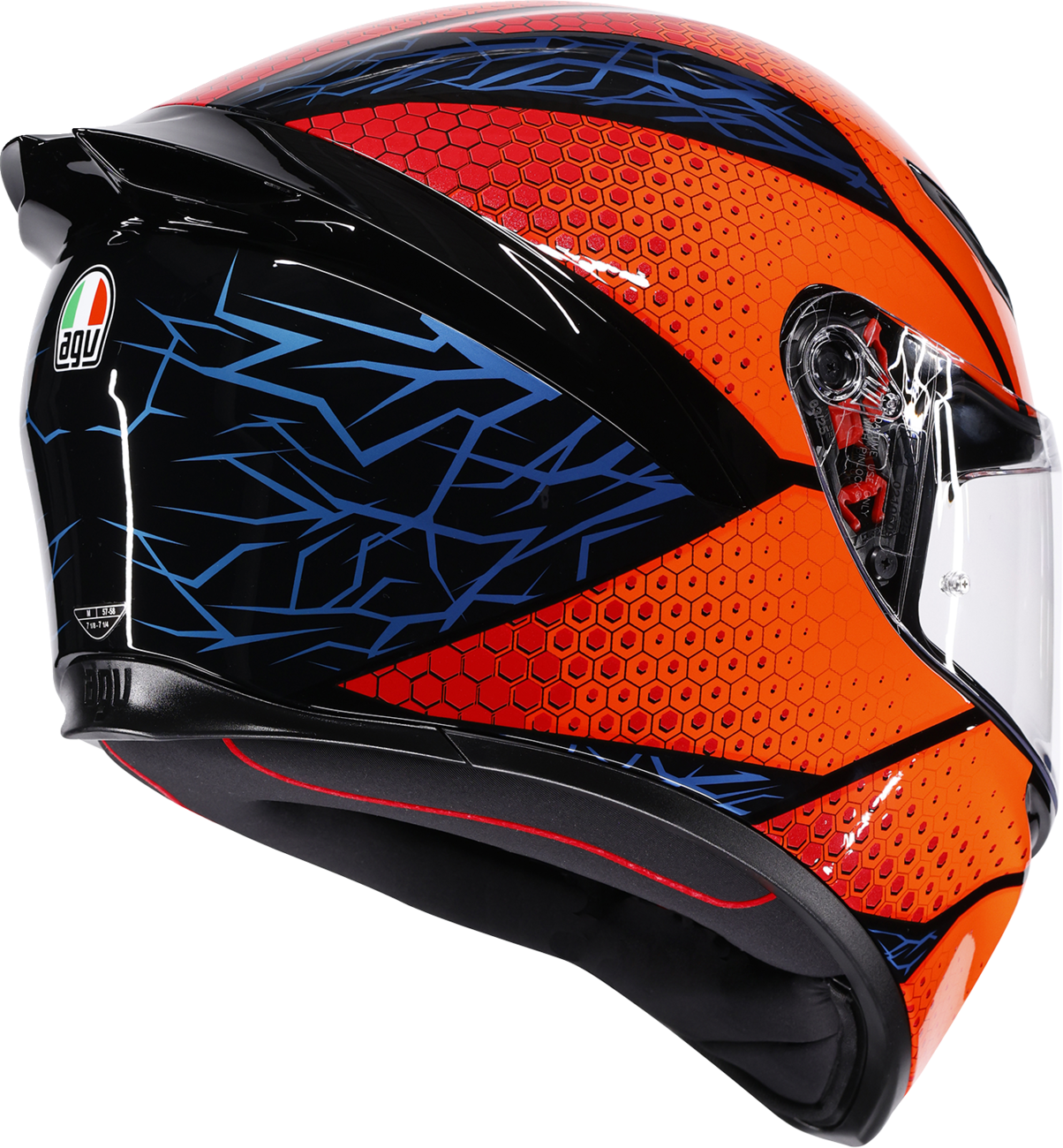 AGV K1 S Helmet - Speedarmor - Black/Orange/Blue - Medium 2118394018-074-M