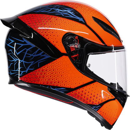 AGV K1 S Helmet - Speedarmor - Black/Orange/Blue - XL 2118394018-074-XL