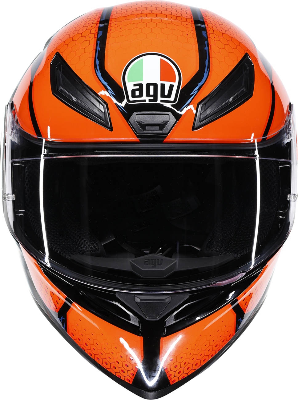 AGV K1 S Helmet - Speedarmor - Black/Orange/Blue - XL 2118394018-074-XL