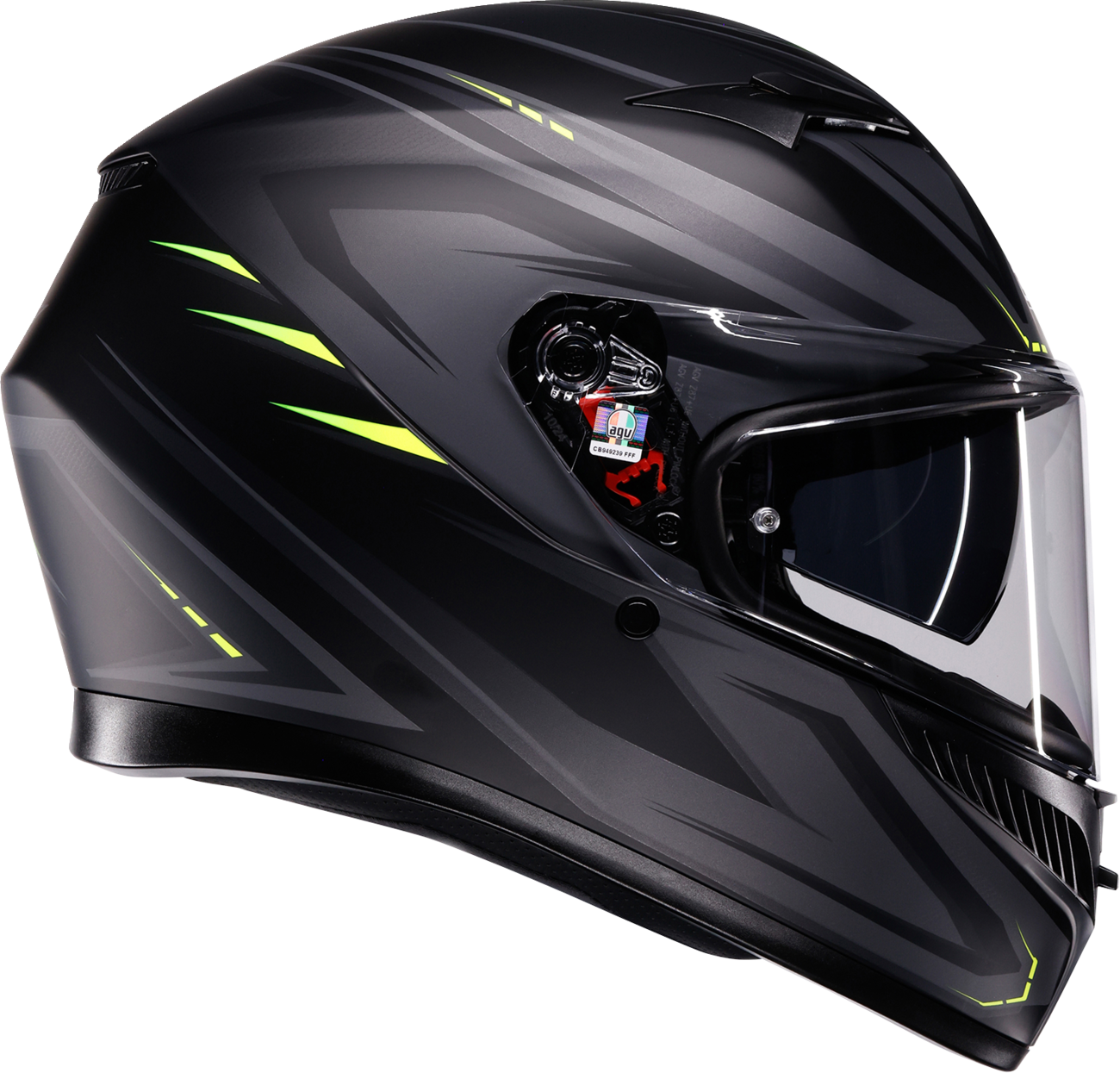 AGV K3 Helmet - Syth - Matte Black/Yellow Fluo - Large 2118381004-026-L