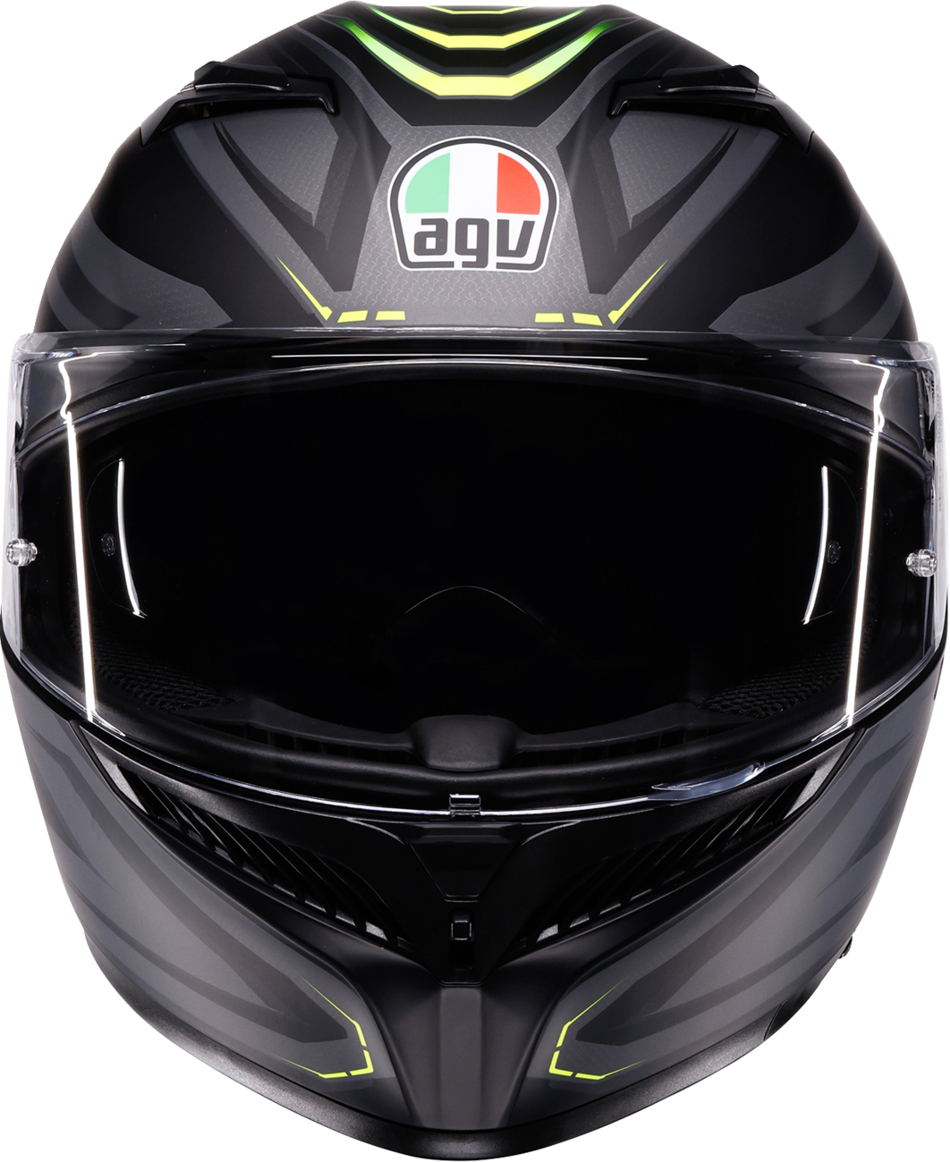 AGV K3 Helmet - Syth - Matte Black/Yellow Fluo - Large 2118381004-026-L